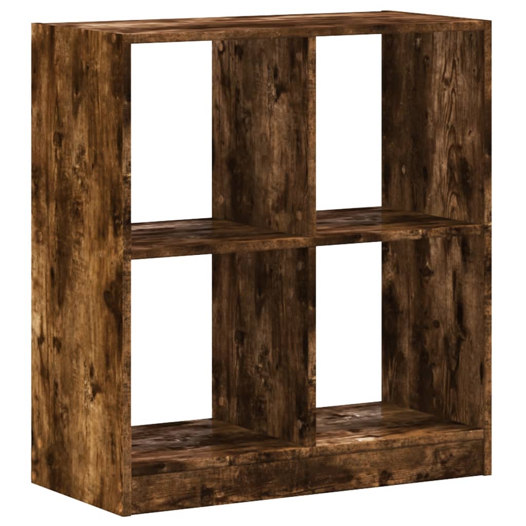 skab 68,5x32x75 cm konstrueret træ røget egetræ