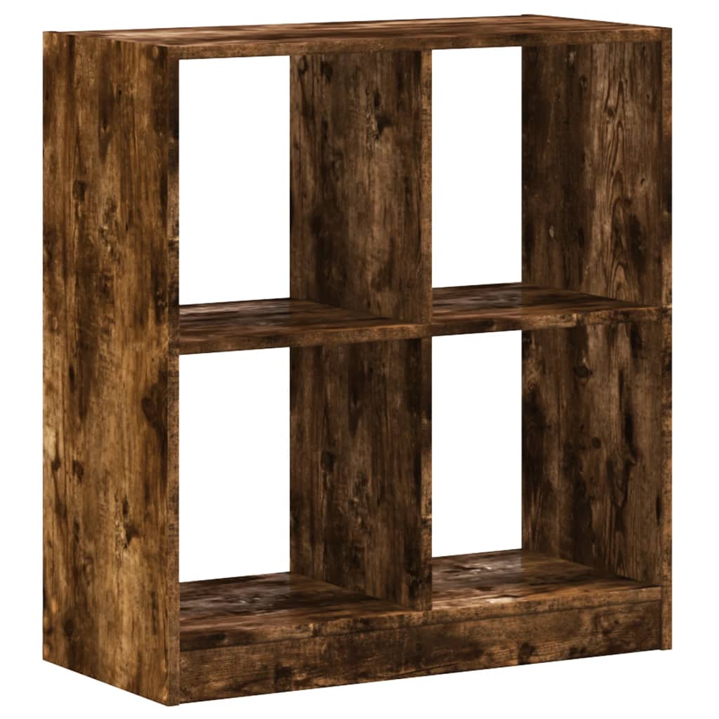 skab 68,5x32x75 cm konstrueret træ røget egetræ