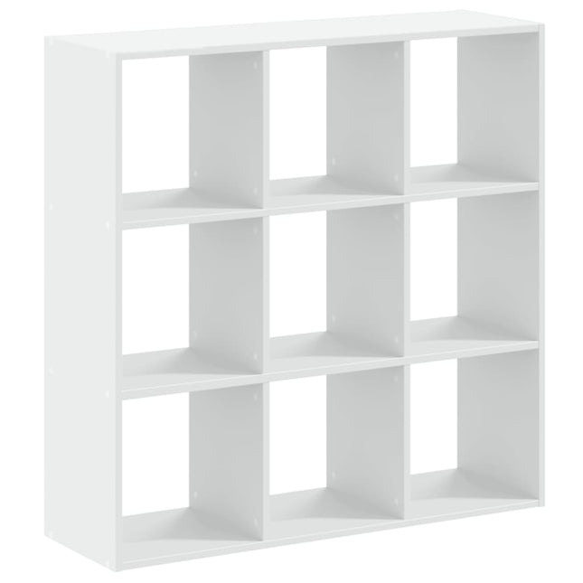 bogreol 102x32x102 cm konstrueret træ hvid