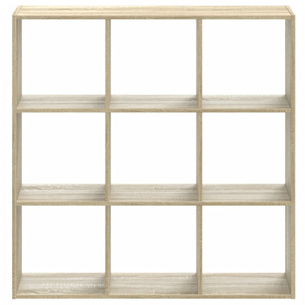 bogreol 102x32x102 cm konstrueret træ sonoma-eg