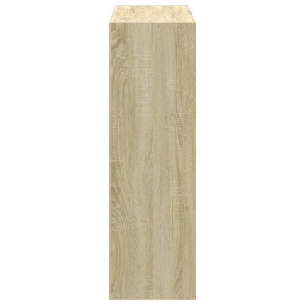 bogreol 102x32x102 cm konstrueret træ sonoma-eg