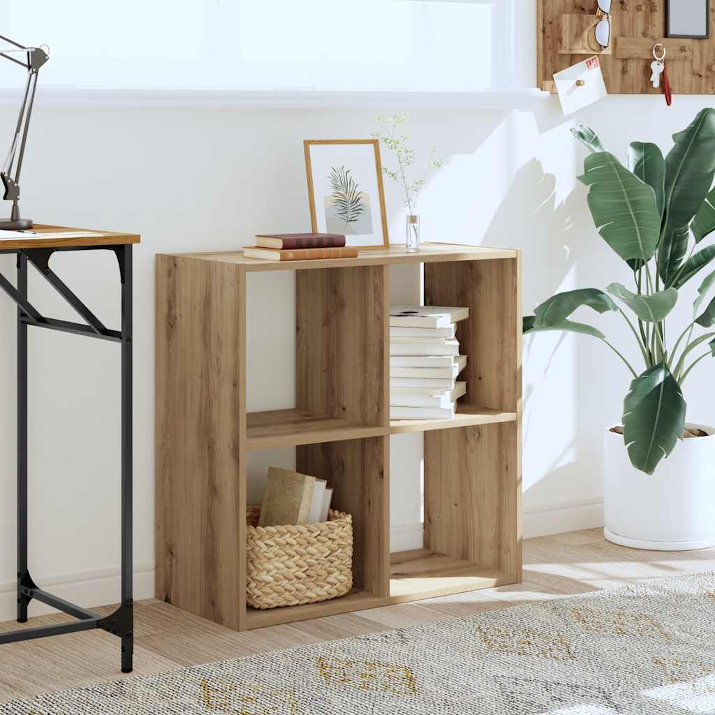 skab 68,5x32x68,5 cm konstrueret træ egetræsfarve