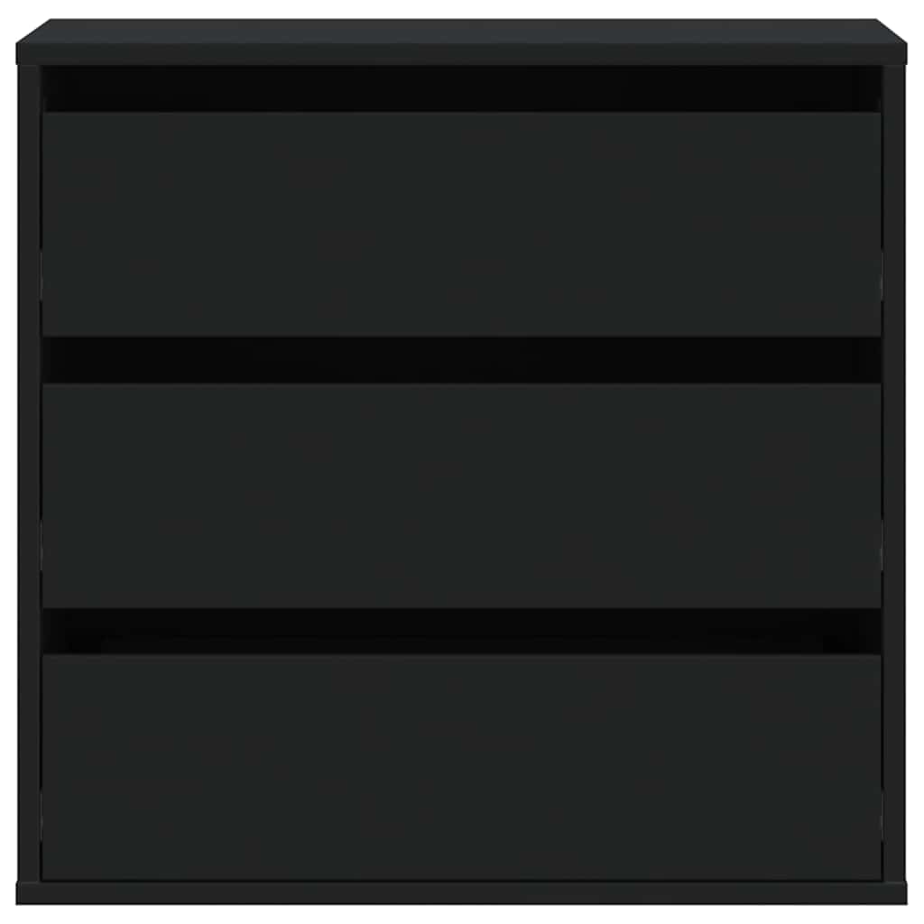 kommode til hjørne 60x41x58 cm konstrueret træ sort