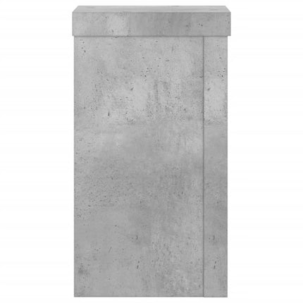 plantestativer 2 stk. 10x10x18 cm konstrueret træ betongrå