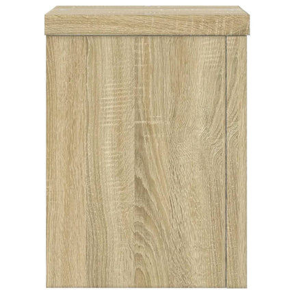 plantestativer 2 stk. 15x15x20 cm konstrueret træ sonoma-eg