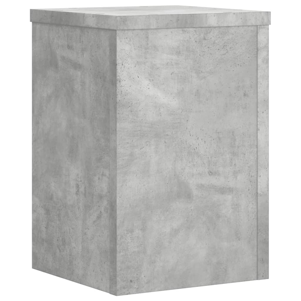 plantestativer 2 stk. 20x20x30 cm konstrueret træ betongrå