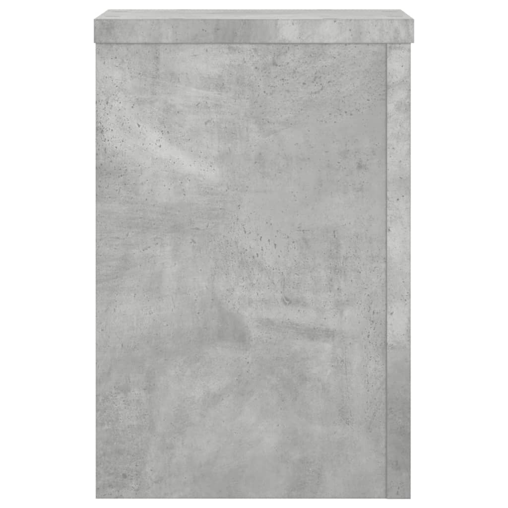 plantestativer 2 stk. 20x20x30 cm konstrueret træ betongrå