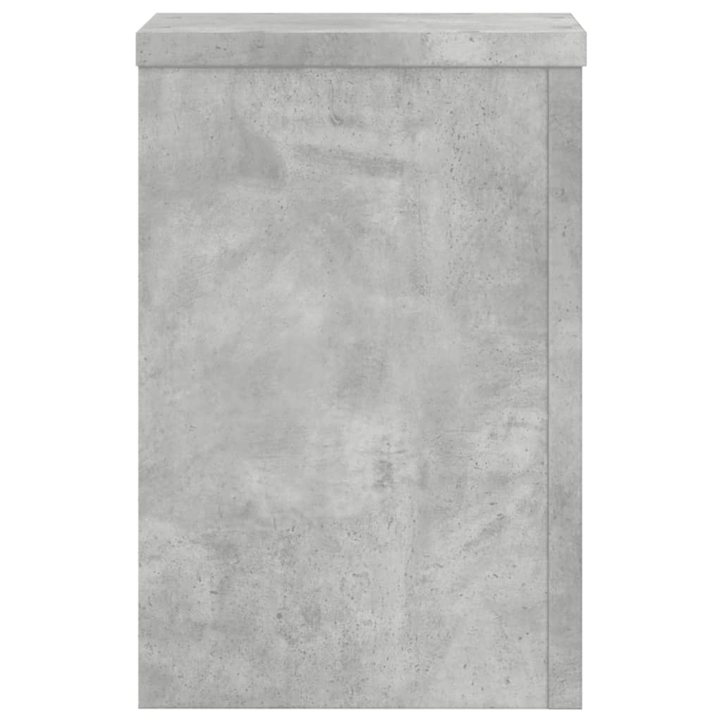 plantestativer 2 stk. 20x20x30 cm konstrueret træ betongrå