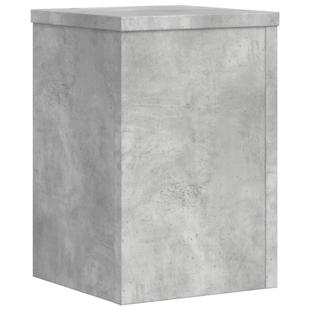 plantestativer 2 stk. 20x20x30 cm konstrueret træ betongrå