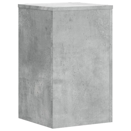 plantestativer 2 stk. 30x30x50 cm konstrueret træ betongrå