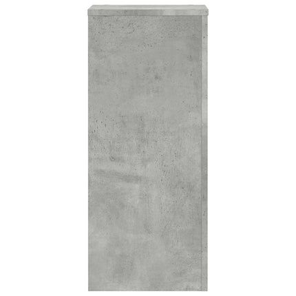plantestativer 2 stk. 30x30x70 cm konstrueret træ betongrå