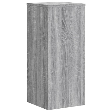 plantestativer 2 stk. 30x30x70 cm konstrueret træ grå sonoma-eg