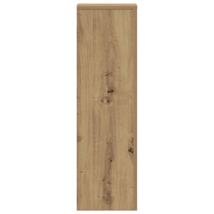 plantestativer 2 stk. 25x25x80 cm konstrueret træ egetræsfarvet
