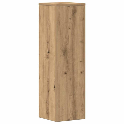 plantestativer 2 stk. 25x25x80 cm konstrueret træ egetræsfarvet