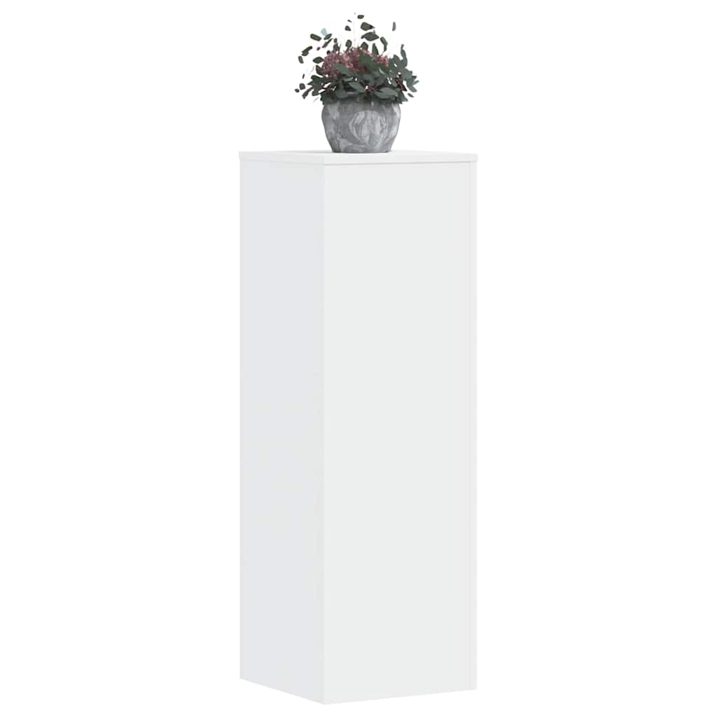 plantestativ 33x33x100 cm konstrueret træ hvid