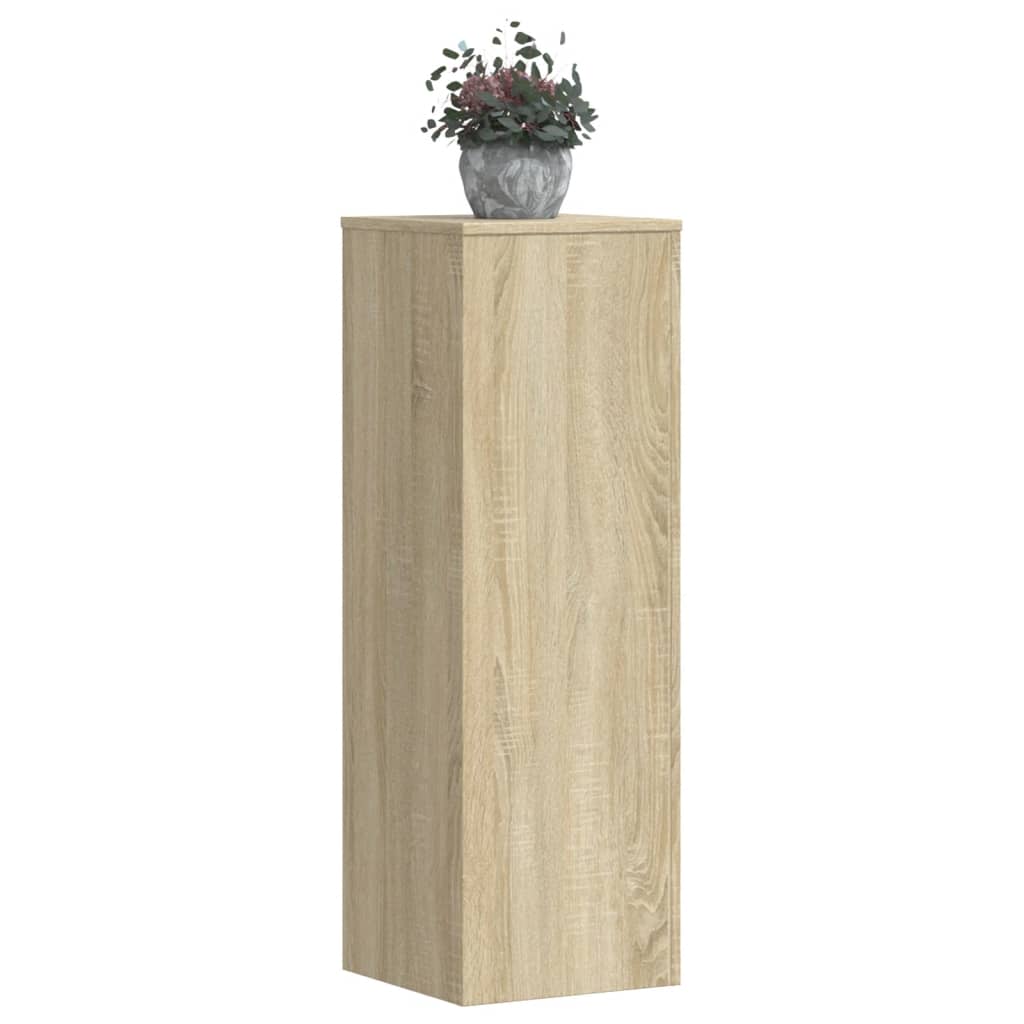 plantestativ 33x33x100 cm konstrueret træ sonoma-eg