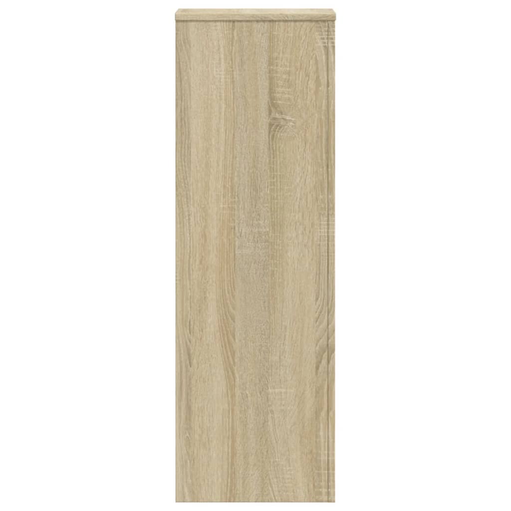plantestativ 33x33x100 cm konstrueret træ sonoma-eg