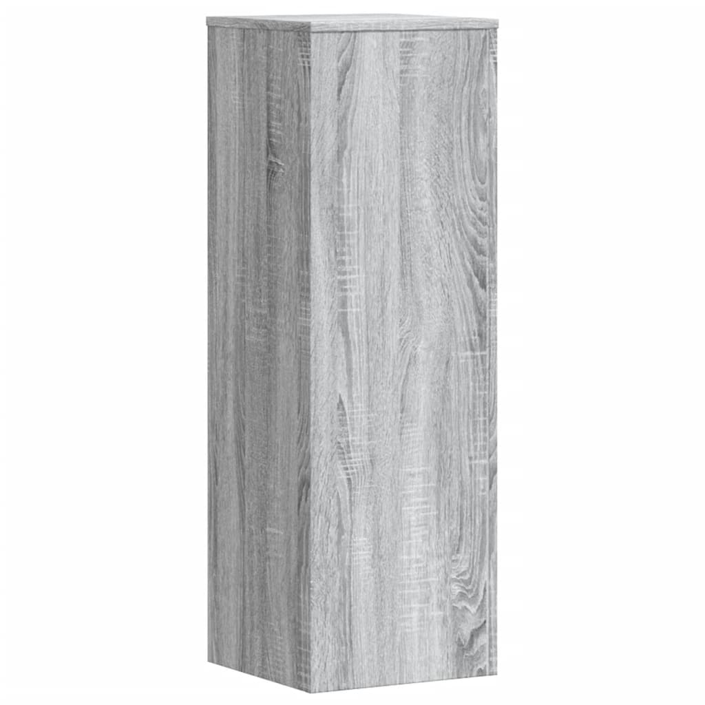 plantestativ 33x33x100 cm konstrueret træ grå sonoma-eg