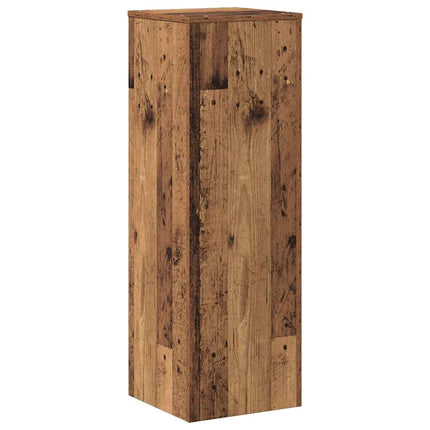 plantestativ 33x33x100 cm konstrueret træ gammelt trælook