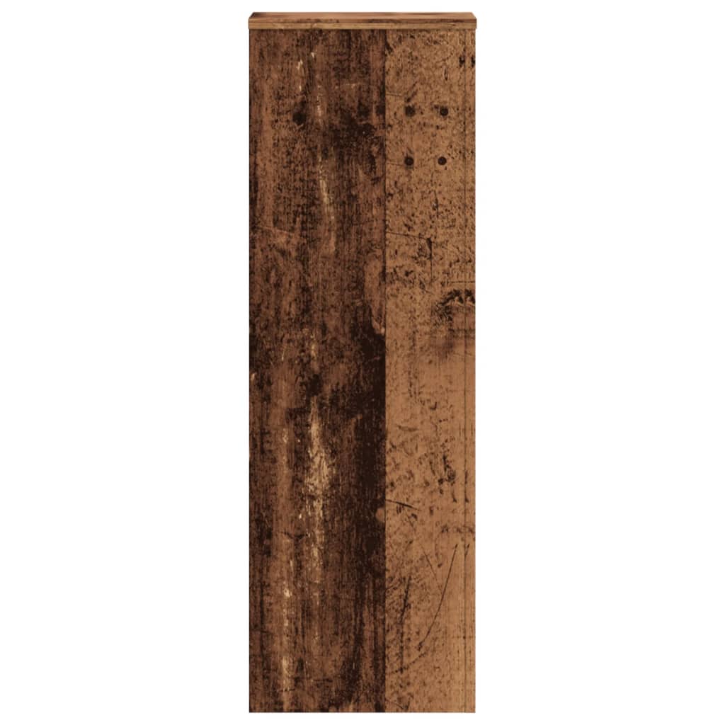 plantestativ 33x33x100 cm konstrueret træ gammelt trælook