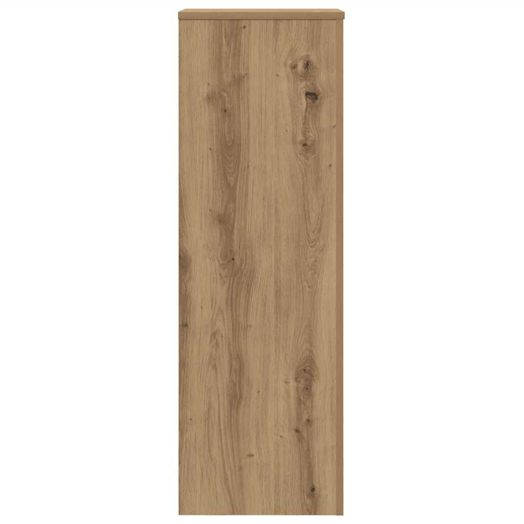 plantestativ 33x33x100 cm konstrueret træ gammelt egetræslook