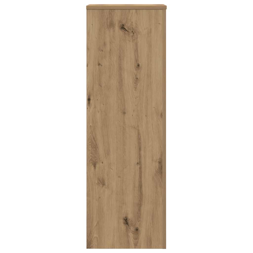 plantestativ 33x33x100 cm konstrueret træ gammelt egetræslook