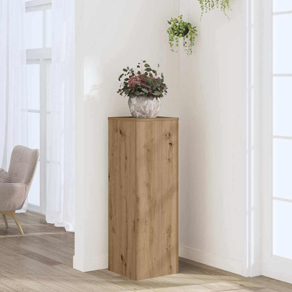 plantestativ 33x33x100 cm konstrueret træ gammelt egetræslook