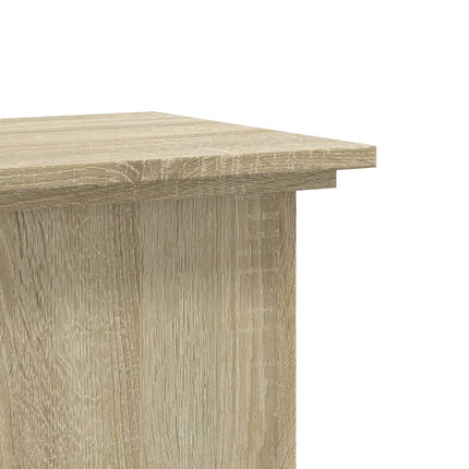 plantestativ 33x33x80 cm konstrueret træ sonoma-eg