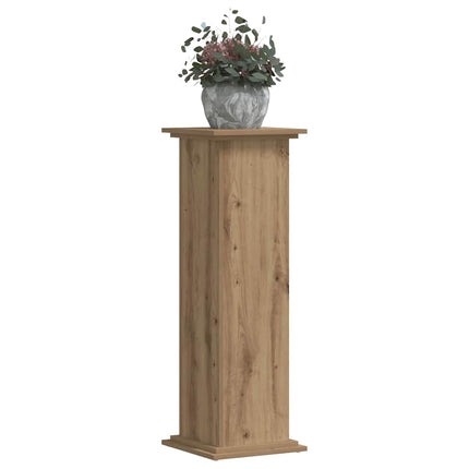 plantestativ 33x33x100 cm konstrueret træ gammelt egetræslook