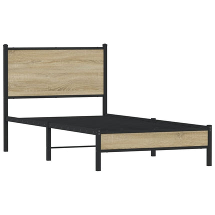 sengeramme uden madras 75x190 cm metal sonoma-eg