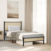 sengeramme uden madras 75x190 cm metal sonoma-eg