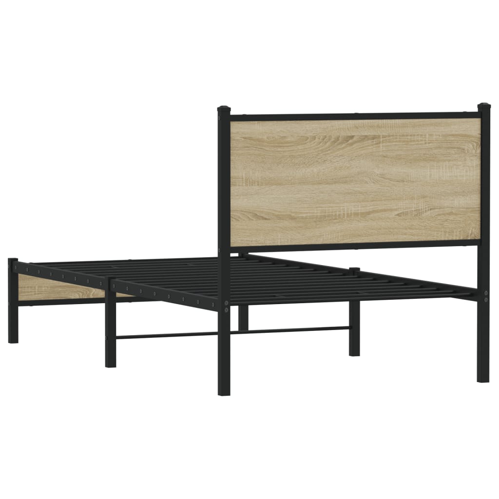 sengeramme uden madras 80x200 cm metal sonoma-eg