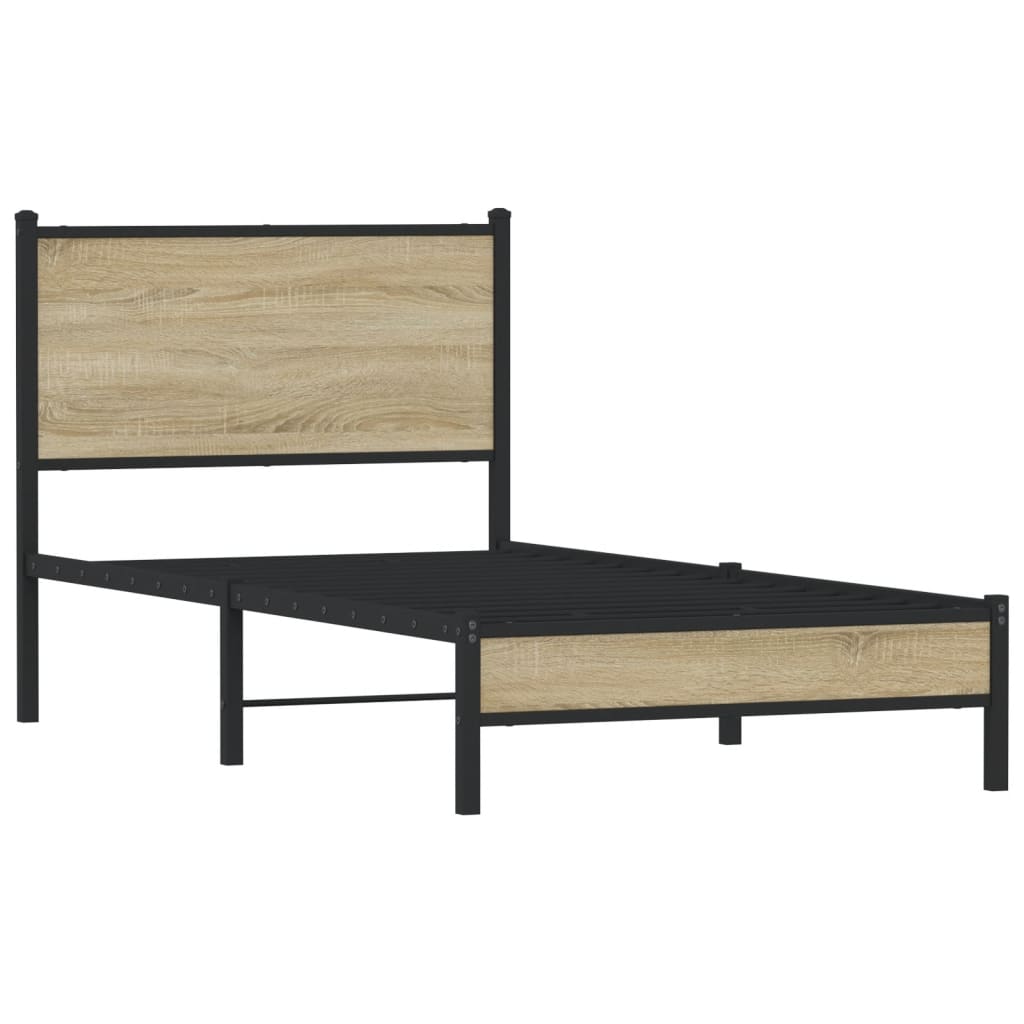 sengeramme uden madras 90x190 cm metal sonoma-eg