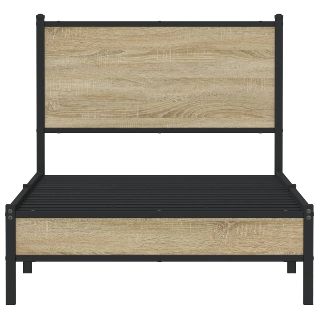 sengeramme uden madras 90x190 cm metal sonoma-eg