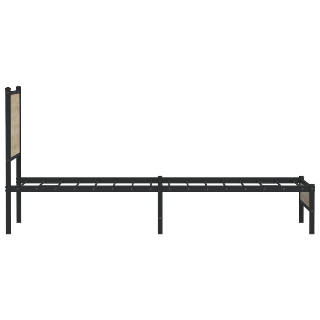 sengeramme uden madras 90x190 cm metal sonoma-eg