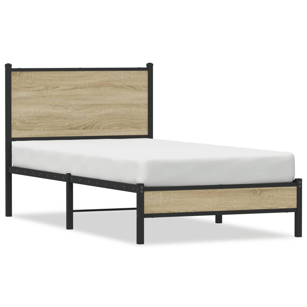 sengeramme uden madras 90x200 cm metal sonoma-eg