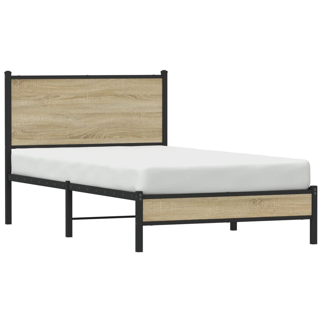 sengeramme uden madras 100x190 cm metal sonoma-eg