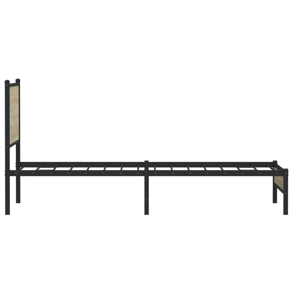 sengeramme uden madras 100x190 cm metal sonoma-eg