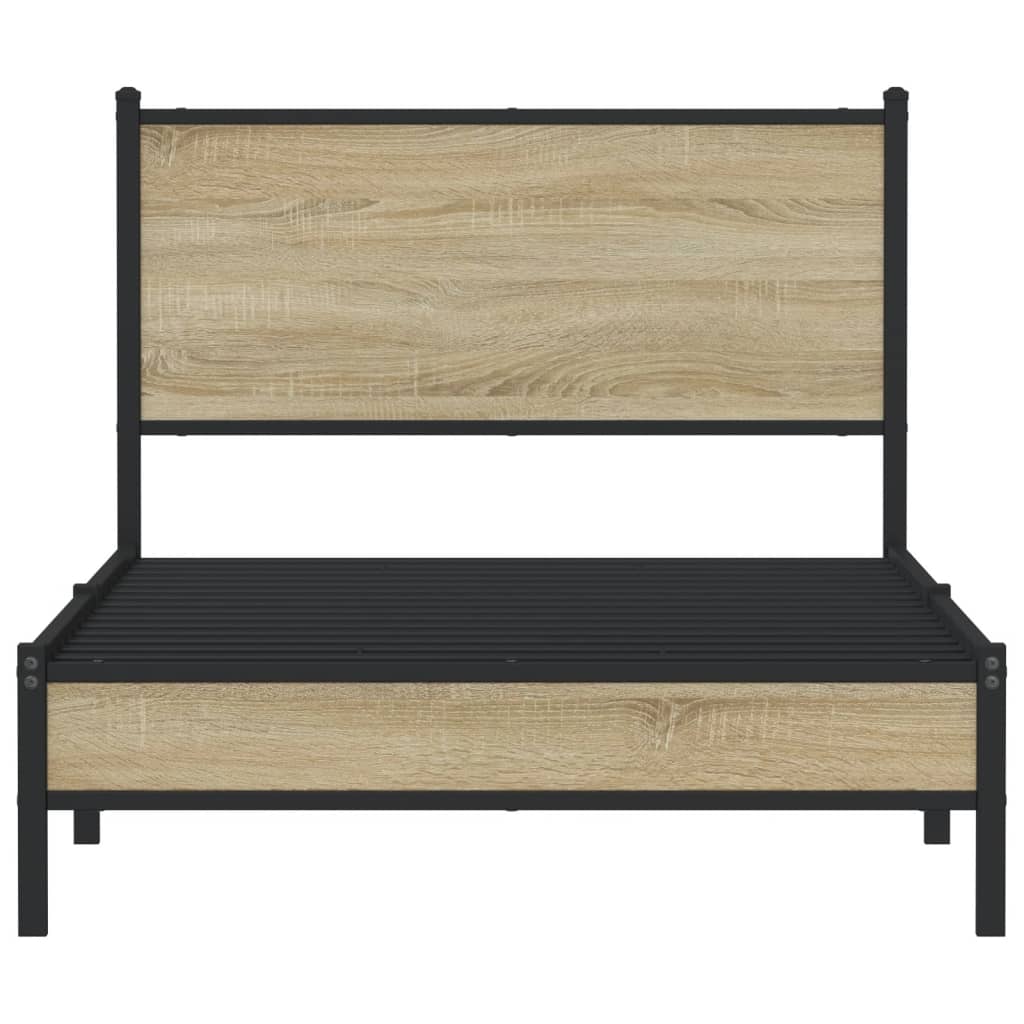 sengeramme uden madras 100x200 cm metal sonoma-eg