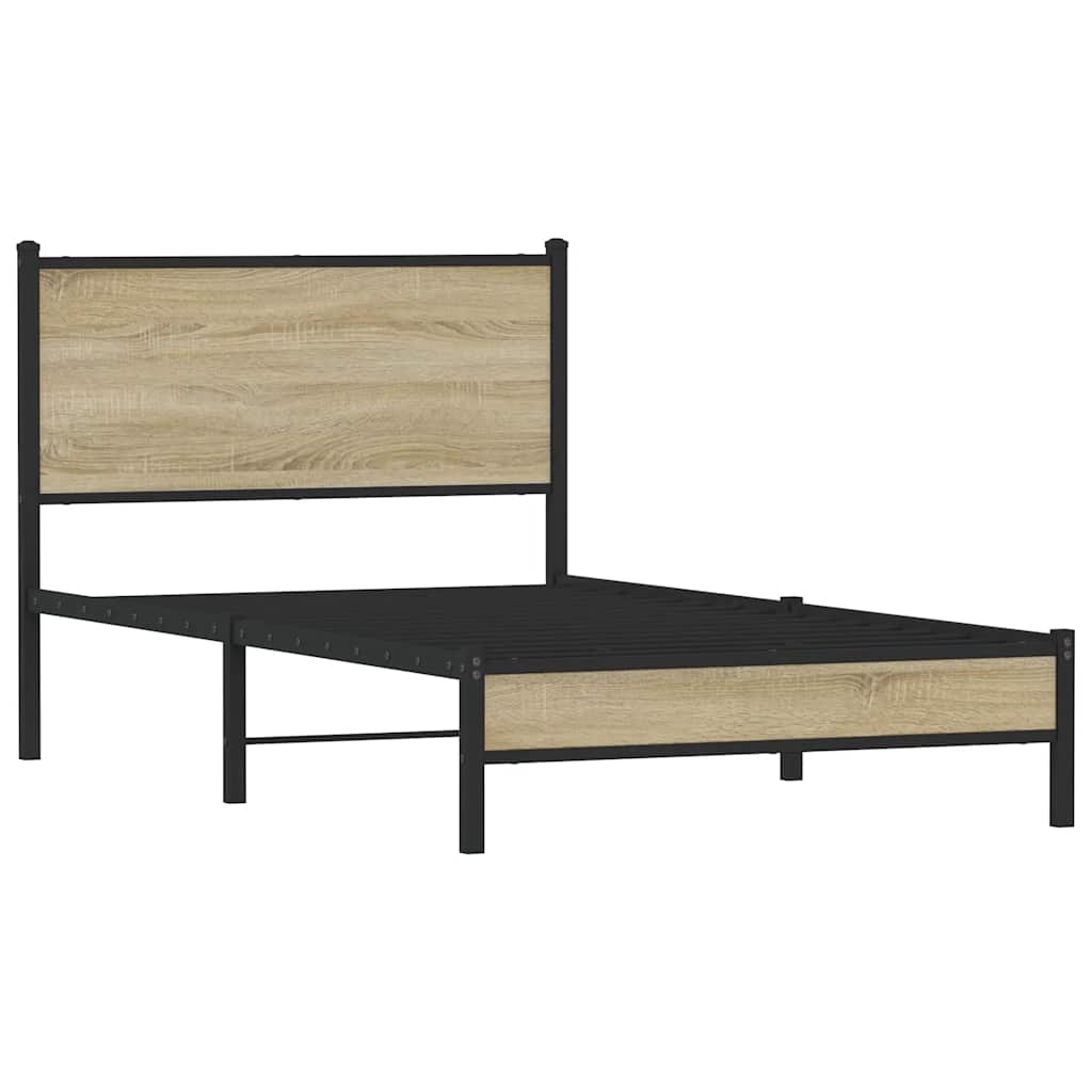 sengeramme uden madras 107x203 cm metal sonoma-eg