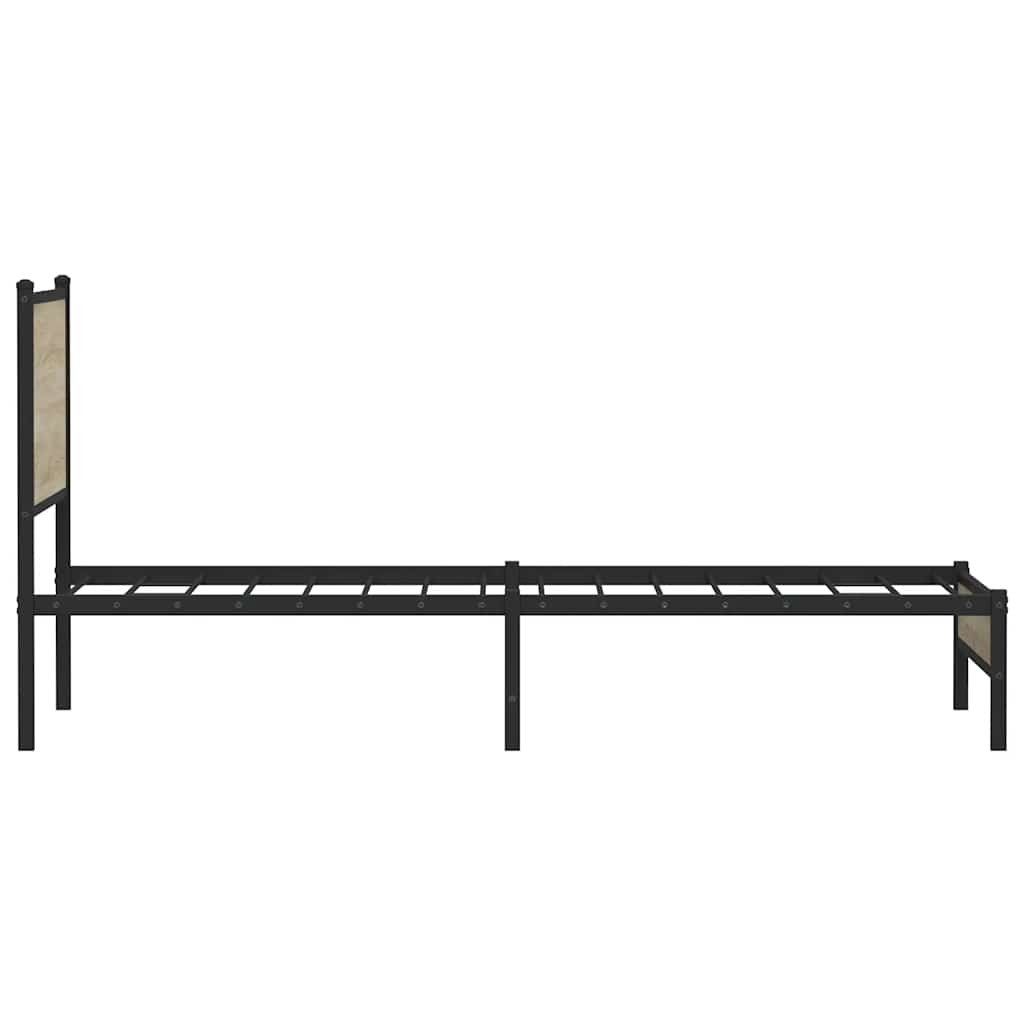sengeramme uden madras 107x203 cm metal sonoma-eg
