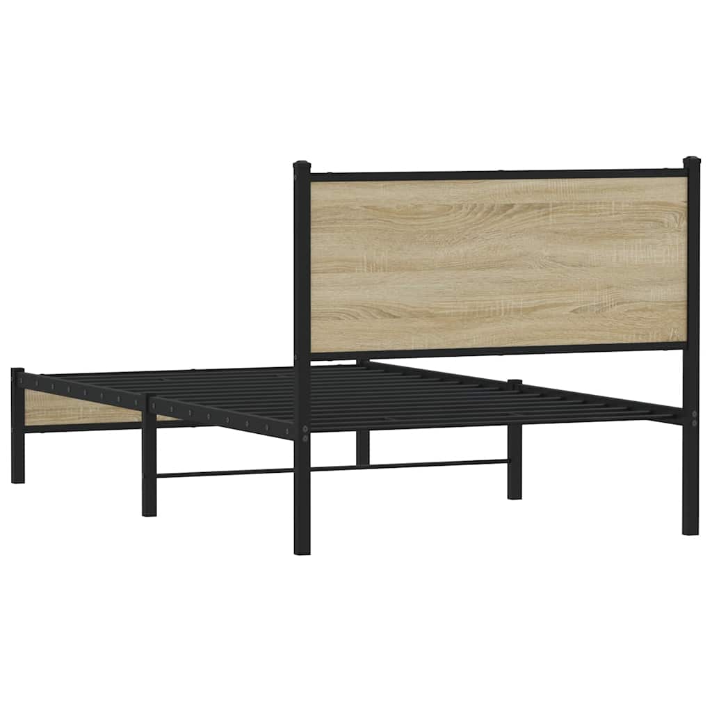 sengeramme uden madras 107x203 cm metal sonoma-eg