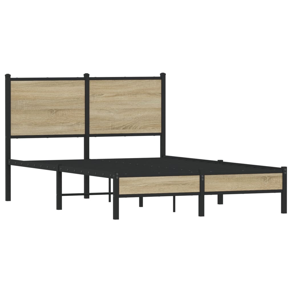 sengeramme uden madras 120x190 cm metal sonoma-eg