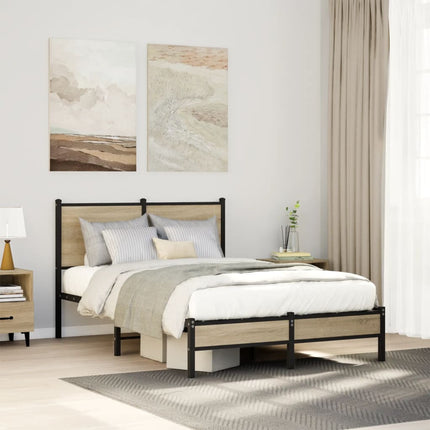 sengeramme uden madras 120x200 cm metal sonoma-eg
