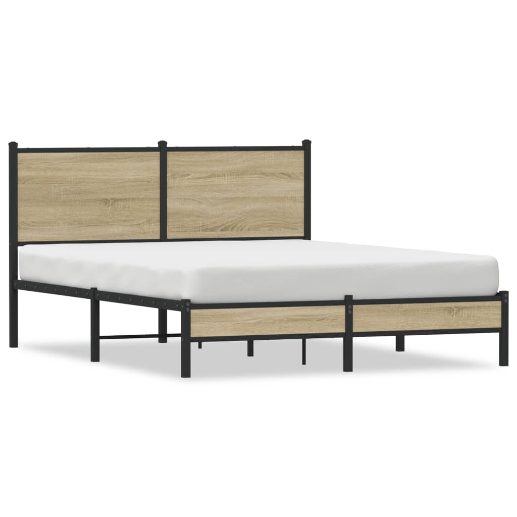 sengeramme uden madras 140x190 cm metal sonoma-eg