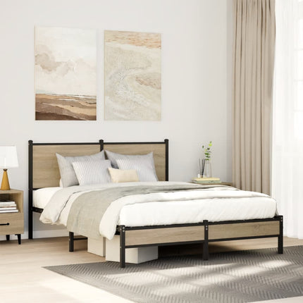 sengeramme uden madras 140x190 cm metal sonoma-eg
