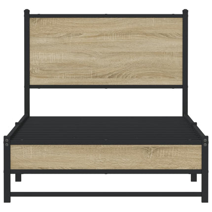 sengeramme uden madras 80x200 cm metal sonoma-eg