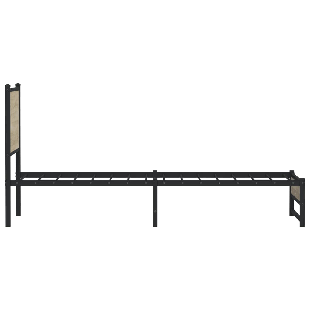 sengeramme uden madras 80x200 cm metal sonoma-eg