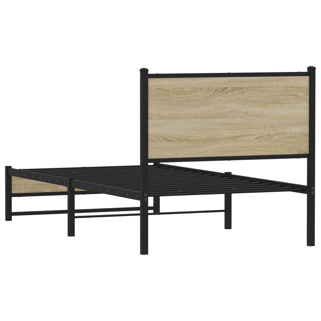 sengeramme uden madras 80x200 cm metal sonoma-eg