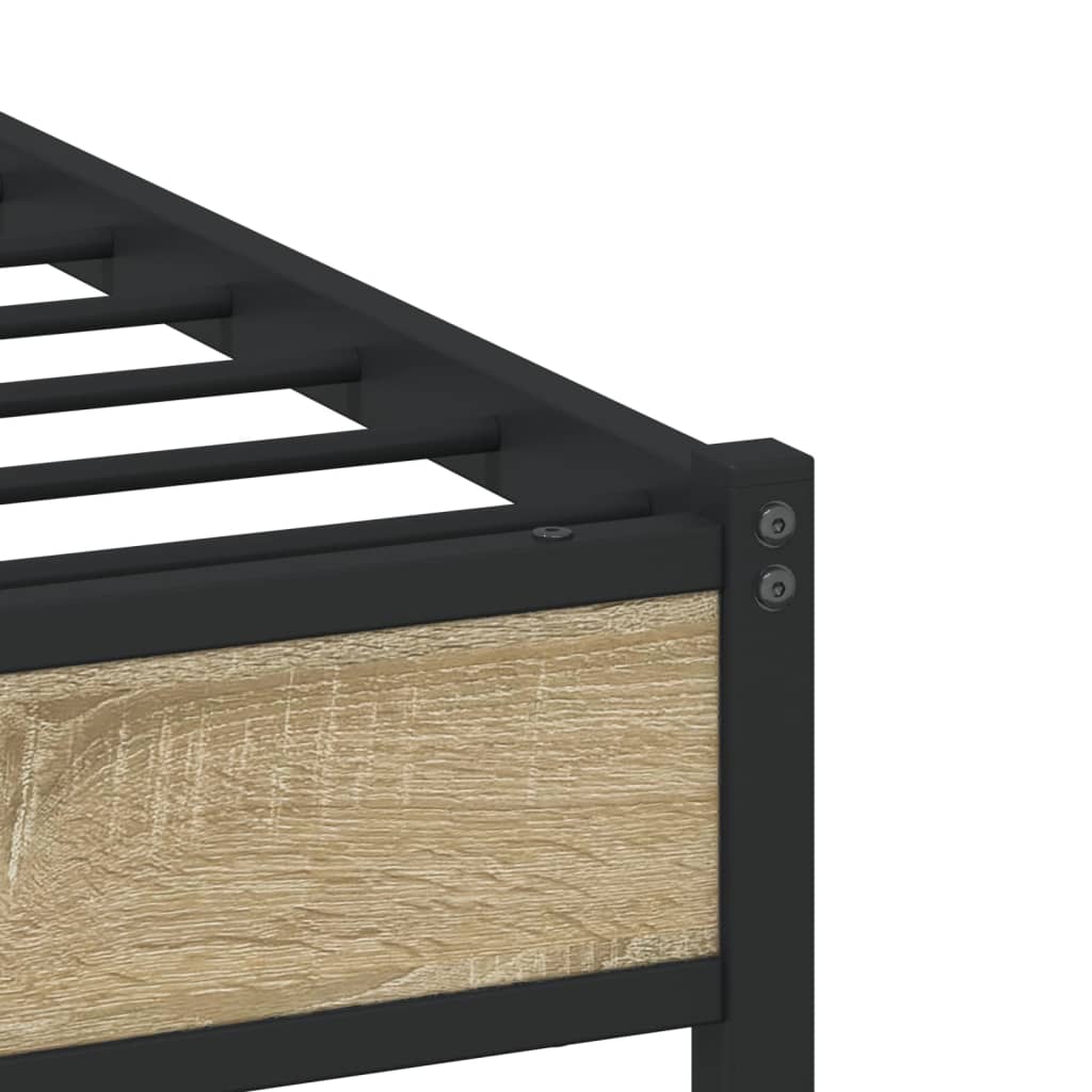 sengeramme uden madras 80x200 cm metal sonoma-eg